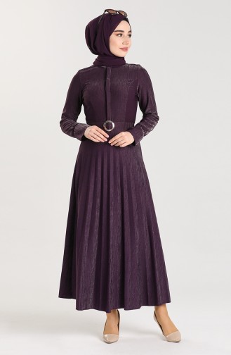 Lila Hijab Kleider 5230-03