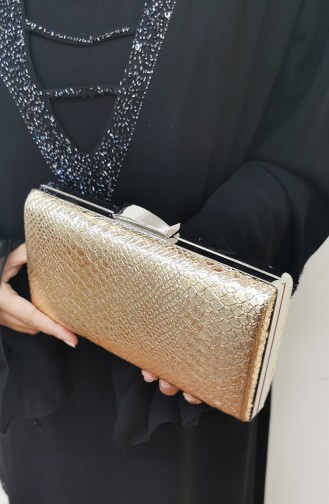 Gold Colour Portfolio Hand Bag 273112-207