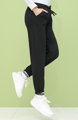 Sweatpants أسود 5349-01