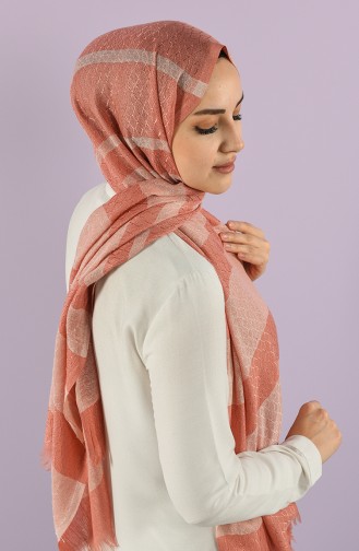 Dark Salmon Shawl 55009-01