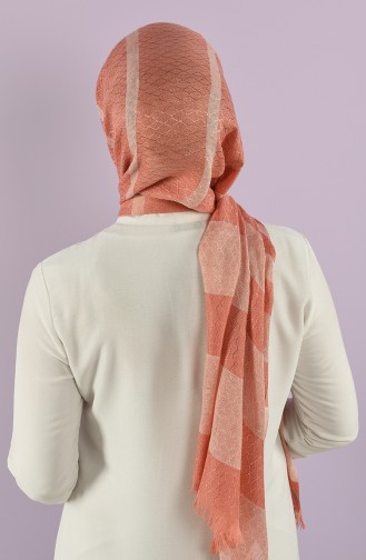 Dark Salmon Shawl 55009-01