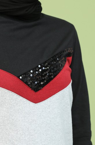 Sequined Tracksuit 9256-03 Black 9256-03