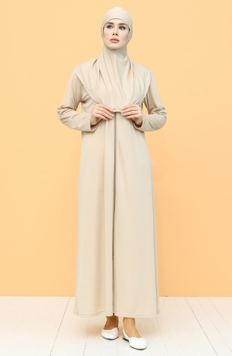 Beige Praying Dress 3003-02