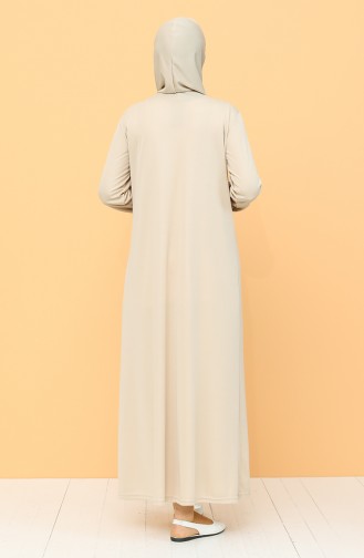 Sefamerve Namaz Elbisesi 3003-02 Bej