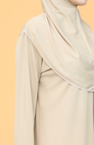 Sefamerve Namaz Elbisesi 3003-02 Bej