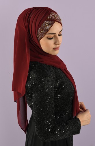 Claret Red Shawl 9016-09