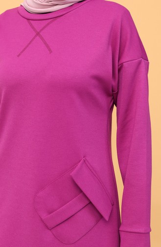 Tunic with Pockets 8291-01 Fuchsia 8291-01