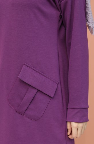 Tunic with Pockets 8291-02 Purple 8291-02