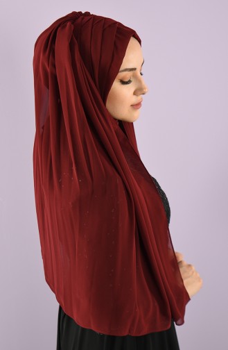 Claret red Ready to wear Turban 004-04