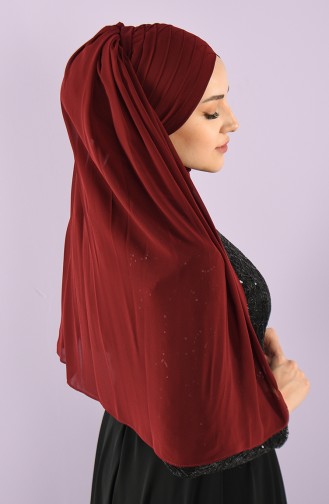 Claret red Ready to wear Turban 006-04