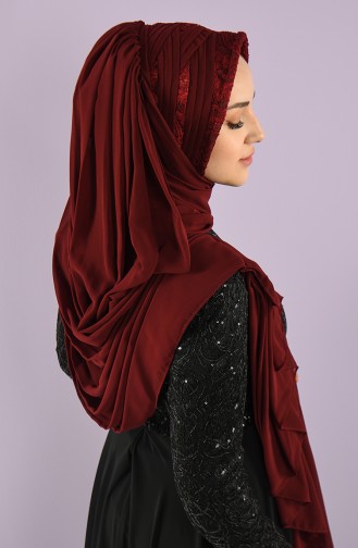 Claret red Ready to wear Turban 007-03