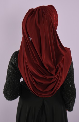 Claret Red Ready to Wear Turban 007-03