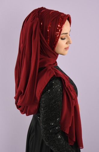 Claret red Ready to wear Turban 008-03