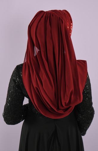 Claret Red Ready to Wear Turban 008-03