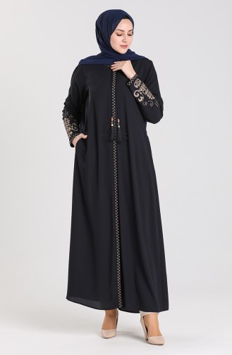 Navy Blue Abaya 2003-04