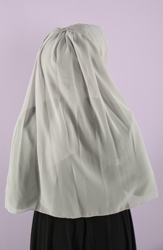 Üç Drape Büzgülü Duvak 004-03 Gri