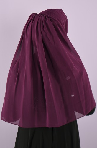 Üç Drape Büzgülü Duvak 004-05 Mor