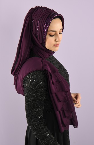 Purple Ready to Wear Turban 008-04