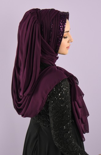 Purple Ready to Wear Turban 008-04