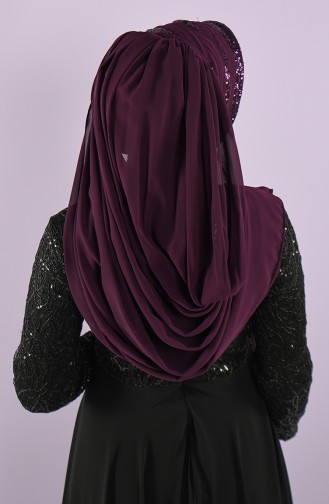 Purple Ready to Wear Turban 008-04