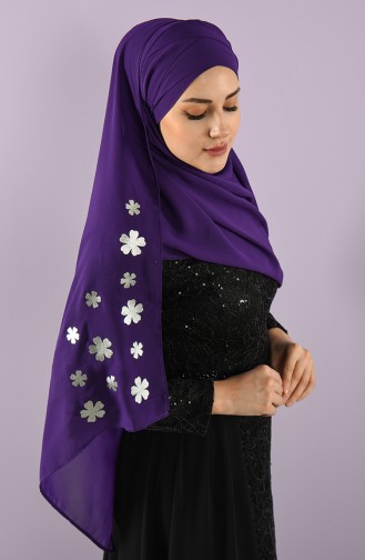 Purple Ready to wear Turban 0002-20