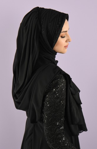 Black Ready to wear Turban 007-01