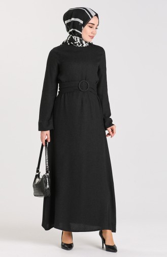 Black Hijab Dress 20920-01