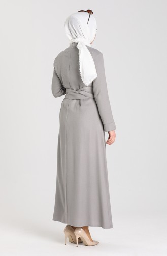 فستان رمادي 20920-03