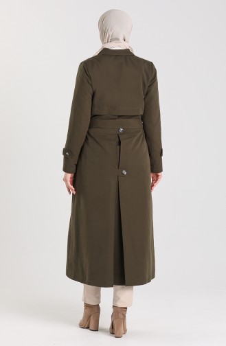 Khaki Trench Coats Models 4596-02