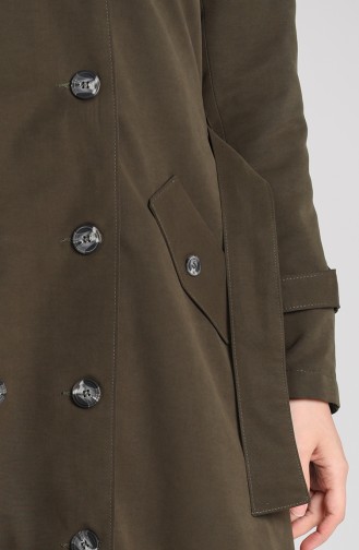 Khaki Trench Coats Models 4596-02
