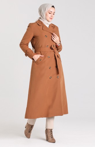 Tobacco Brown Trench Coats Models 4596-04