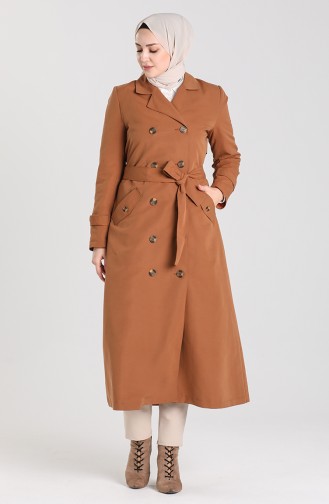 Tobacco Brown Trench Coats Models 4596-04