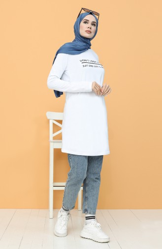 Printed Tunic 6006-03 white 6006-03