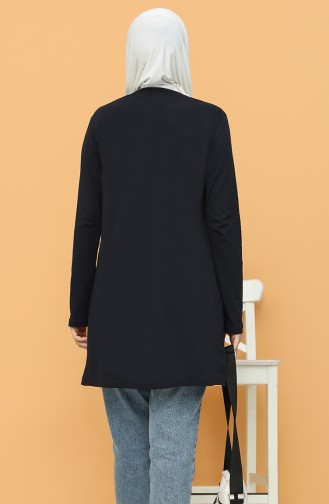 Bedruckte Tunika 6008-01 Dunkelblau 6008-01