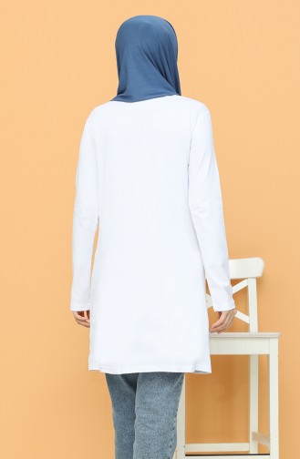 Printed Tunic 6008-02 White 6008-02