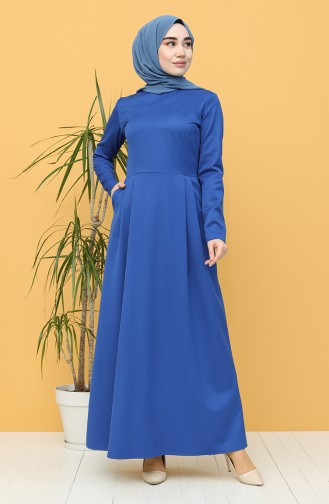 Saxon blue İslamitische Jurk 3246-01