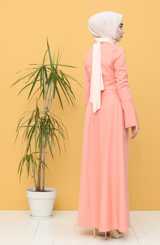 Robe Hijab Saumon 3251-03