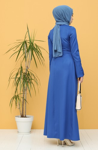 Saxon blue İslamitische Jurk 3251-04