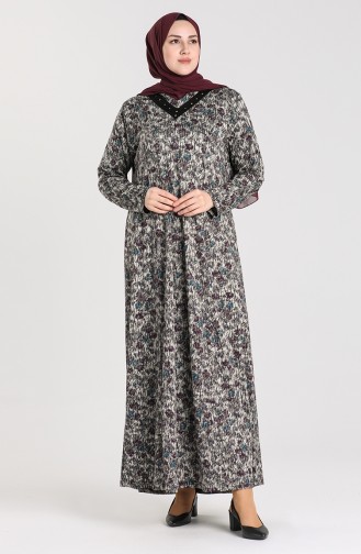 Turquoise Hijab Dress 0415-04