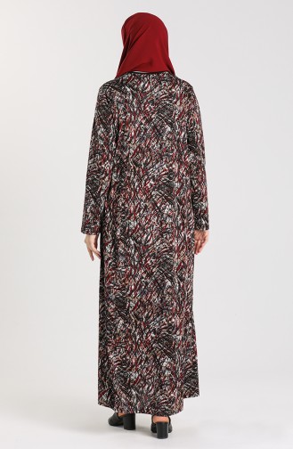 Robe Hijab Bordeaux 0416-04