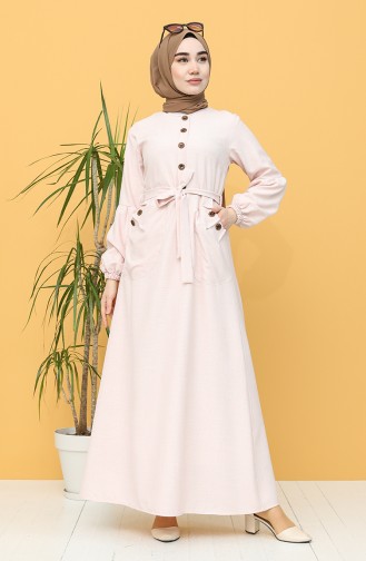 Robe Hijab Poudre 21Y8236-08