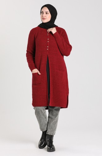 Triko Cepli Tunik 10217-04 Bordo