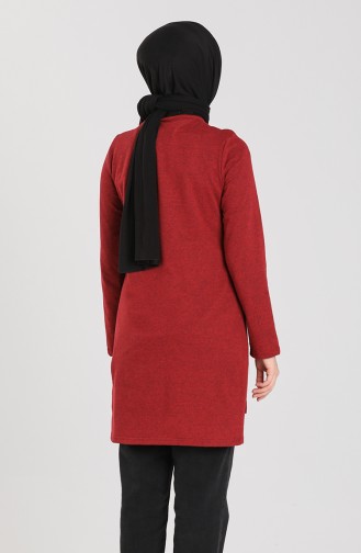 Baskılı Tunik 3242-08 Bordo