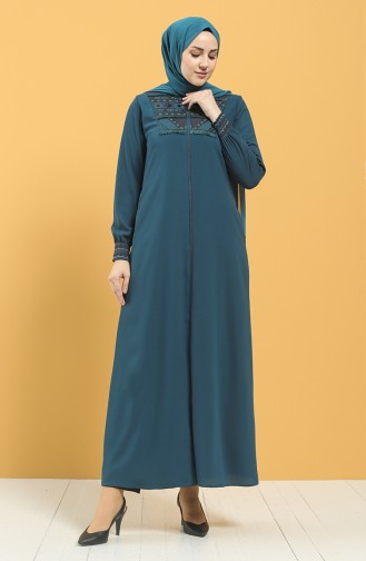 Oil Blue Abaya 2012-06