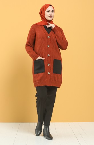 Brick Red Cardigans 4280-02