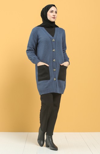 Indigo Strickjacke 4280-05