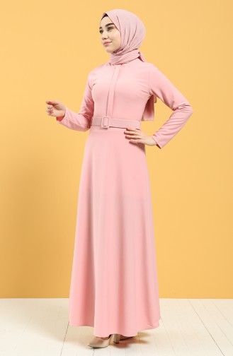 Powder Hijab Dress 0550-02