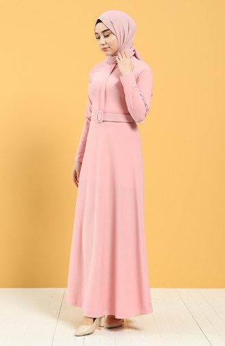 Powder Hijab Dress 0550-02