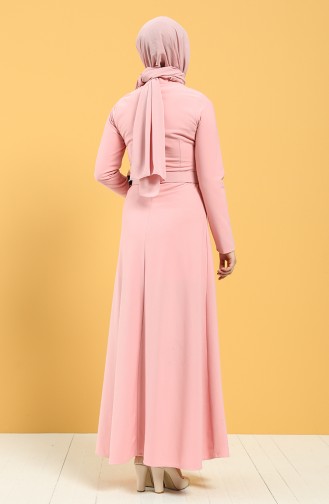 Powder Hijab Dress 0550-02