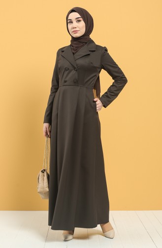 Braun Hijab Kleider 3245-01